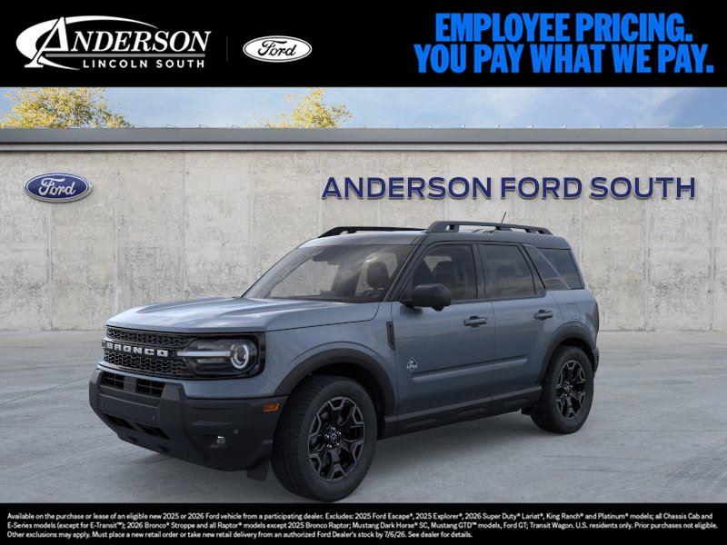 Blue (Azure Gray Metallic Tri-Coat) 2025 Ford Bronco Sport SUV / Crossover All-Wheel Drive 8-Speed Automatic