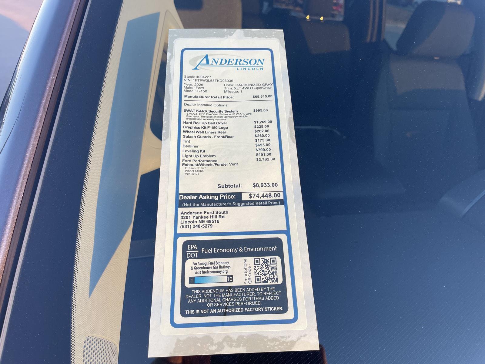 New 2026 Ford F-150 for sale in Lincoln NE