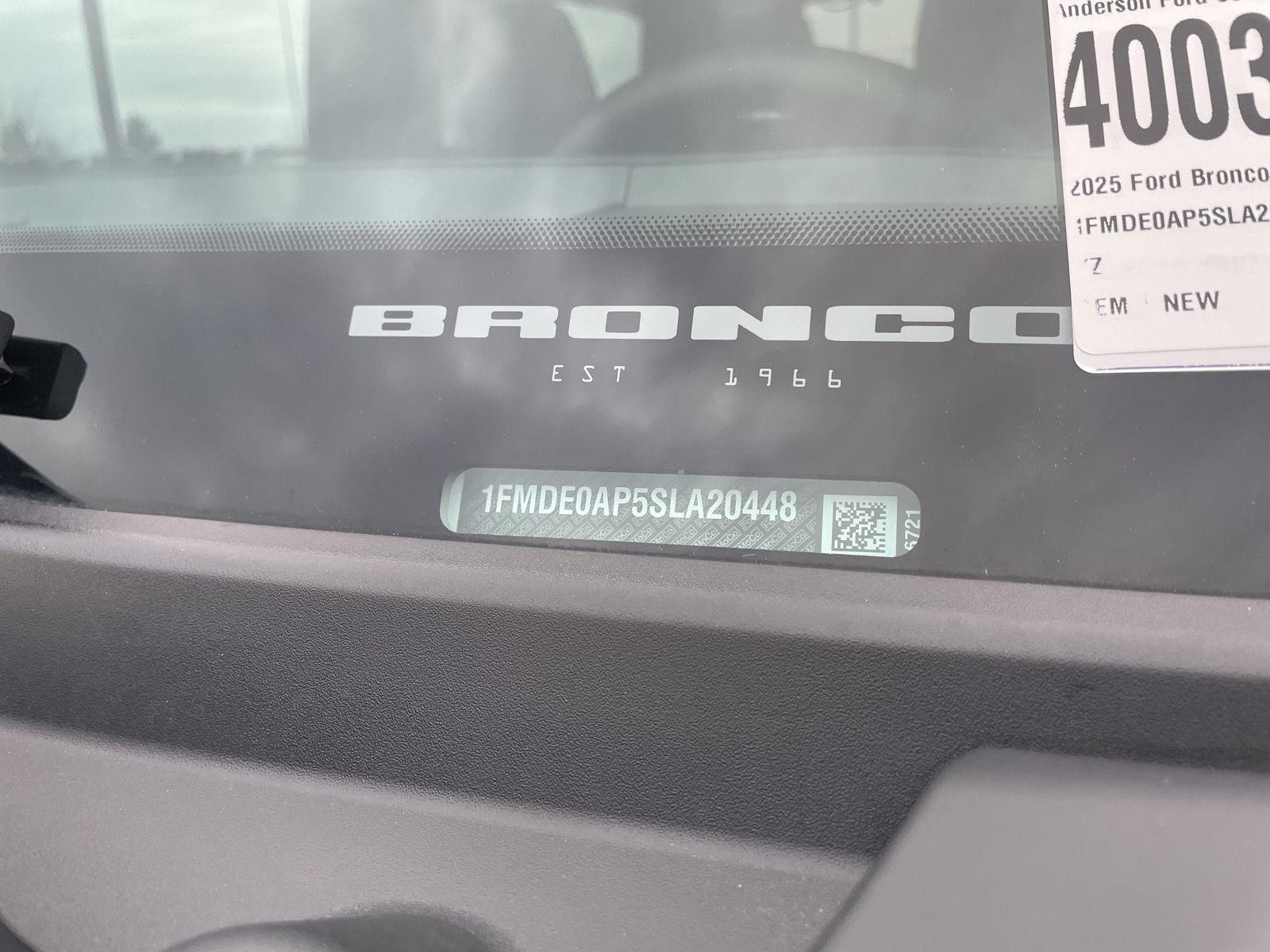 New 2025 Ford Bronco for sale in Lincoln NE