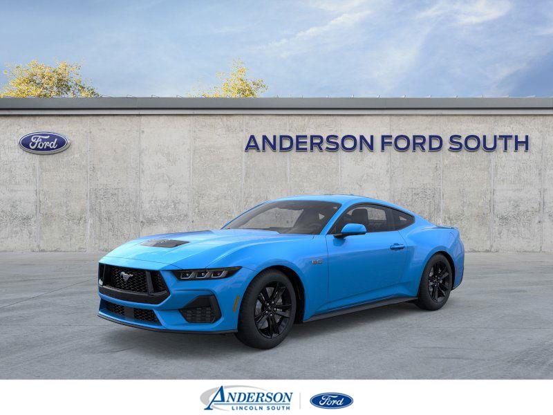 Grabber Blue Metallic 2025 Ford Mustang GT Premium Fastback RWD Coupe Rear-Wheel Drive Automatic