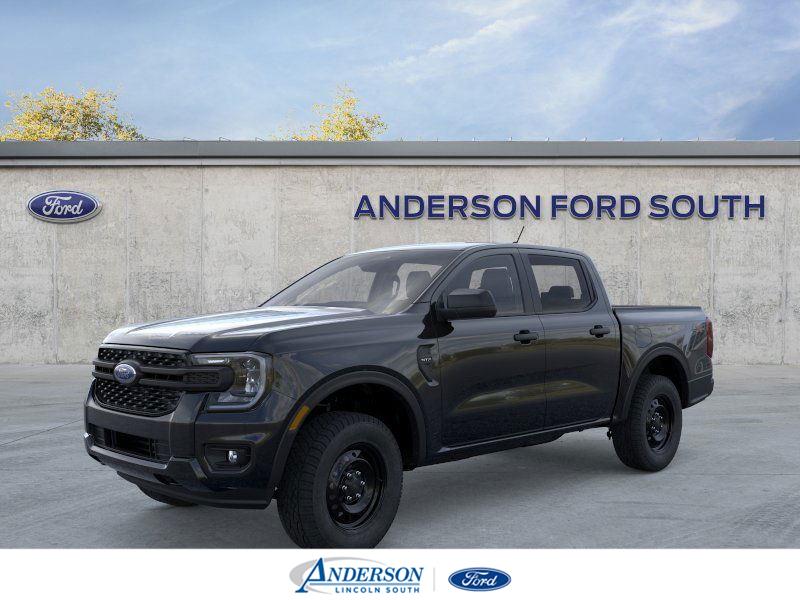Shadow Black 2026 Ford Ranger XL SuperCrew 4WD Pickup Truck Four-Wheel Drive Automatic