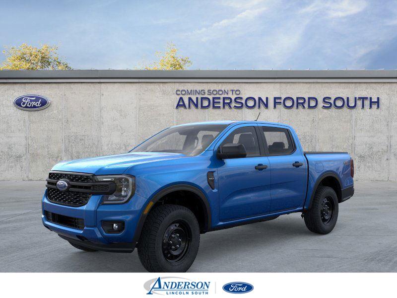 Velocity Blue Metallic 2026 Ford Ranger XL SuperCrew 4WD Pickup Truck Four-Wheel Drive Automatic
