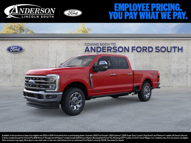 Race Red 2026 Ford F-250 Super Duty Lariat Crew Cab 4WD Pickup Truck Four-Wheel Drive Automatic