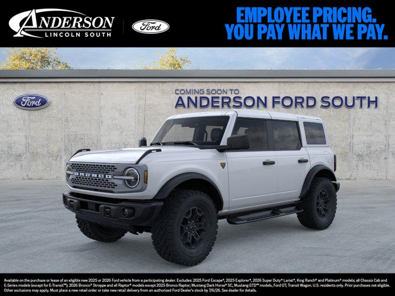 Oxford White 2026 Ford Bronco SUV / Crossover Four-Wheel Drive 7-Speed Manual