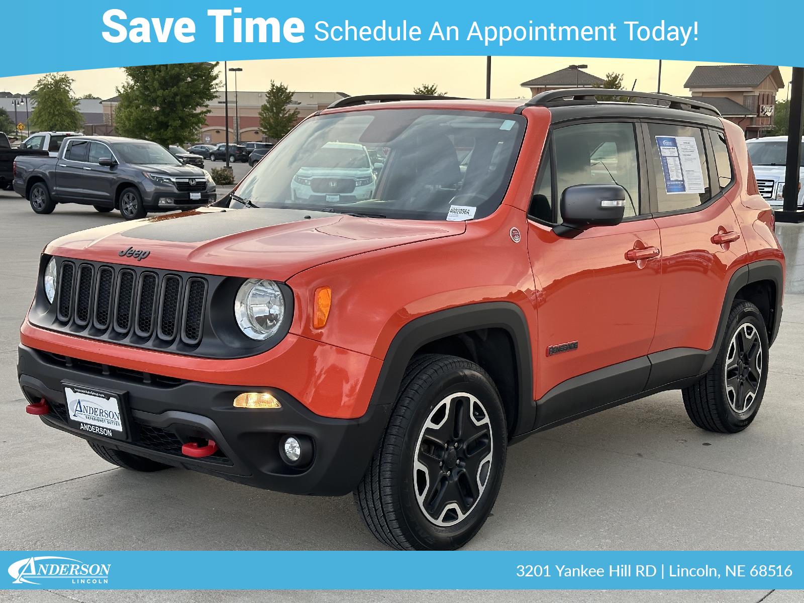 Used 2016 Jeep Renegade Trailhawk Stock: 4002056A