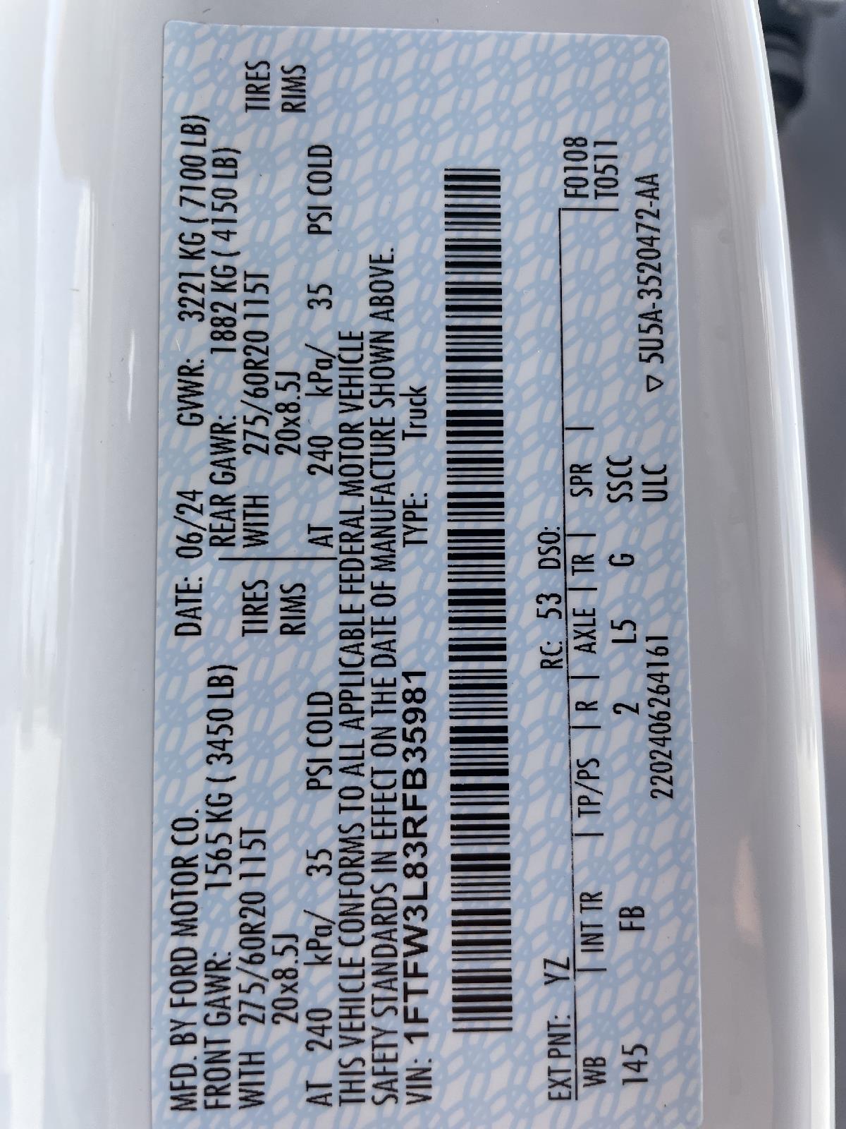 New 2024 Ford F-150 for sale in Lincoln NE