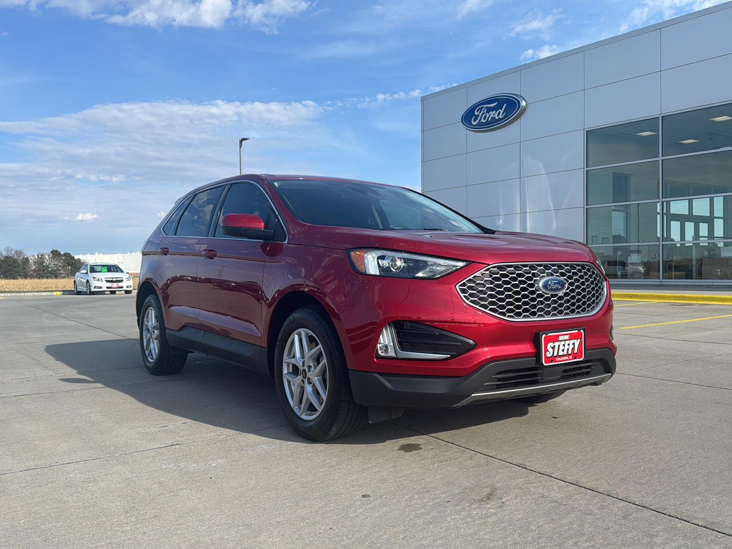 Rapid Red Metallic Tinted Clearcoat 2024 Ford Edge SEL AWD SUV / Crossover All-Wheel Drive 8-Speed Automatic