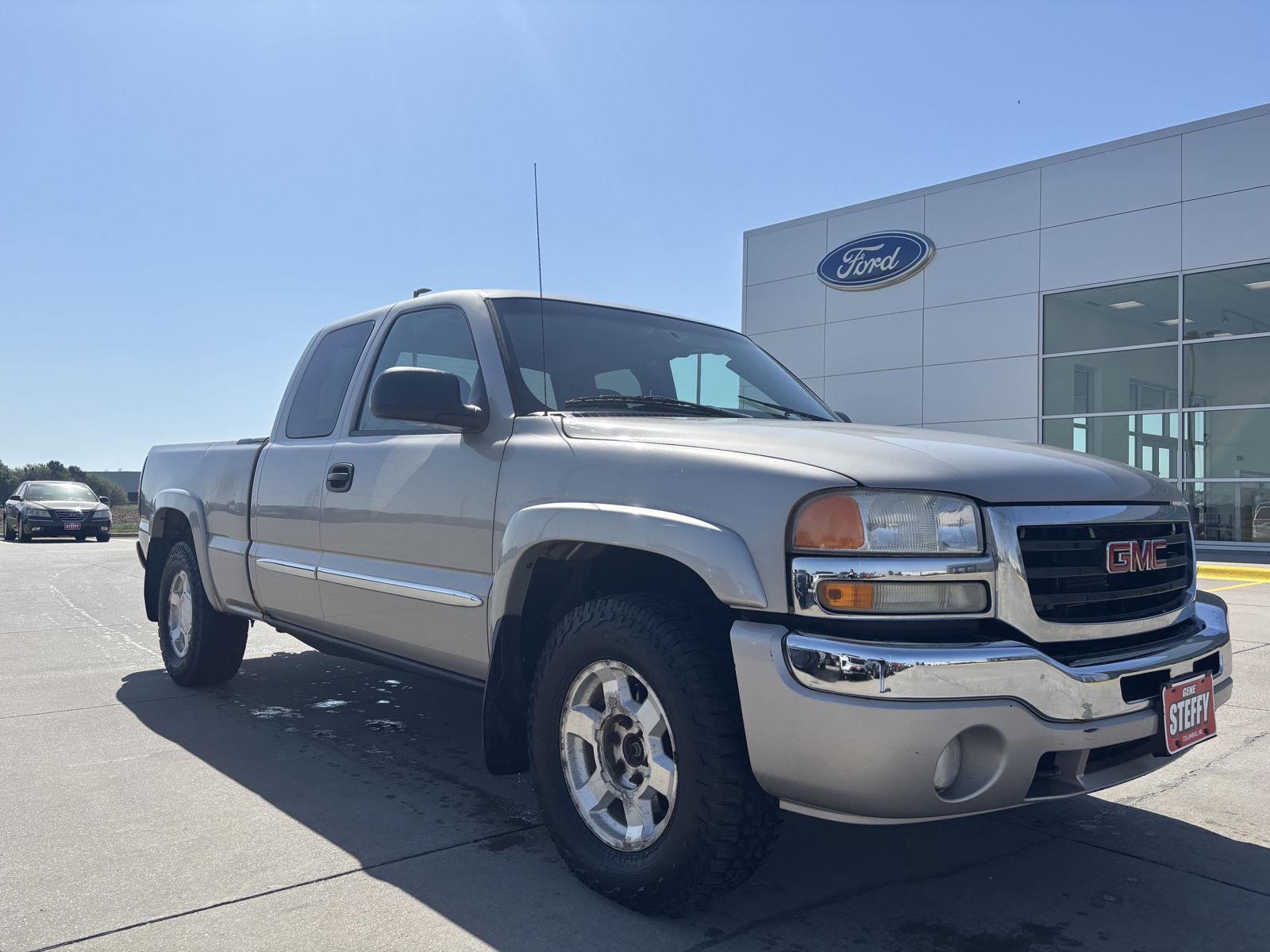 Silver Birch Metallic 2006 GMC Sierra 1500 SLE1 Extended Cab 6.5 ft. 4WD Pickup Truck Four-Wheel Drive 4-Speed Automatic Overdrive