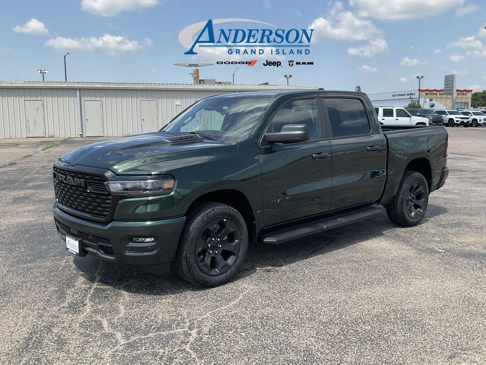 Serrano Green Metallic 2026 RAM 1500 Pickup Truck Four-Wheel Drive 8-Speed Automatic