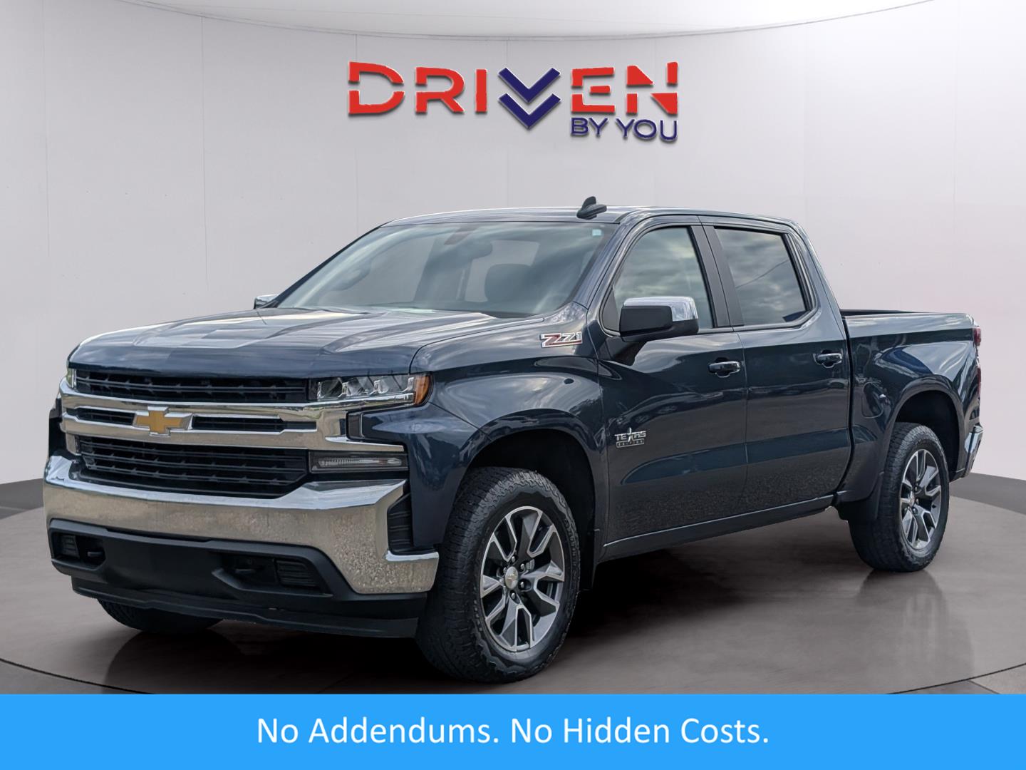 Northsky Blue Metallic 2020 Chevrolet Silverado 1500 LT Crew Cab 4WD Pickup Truck Four-Wheel Drive 8-Speed Automatic