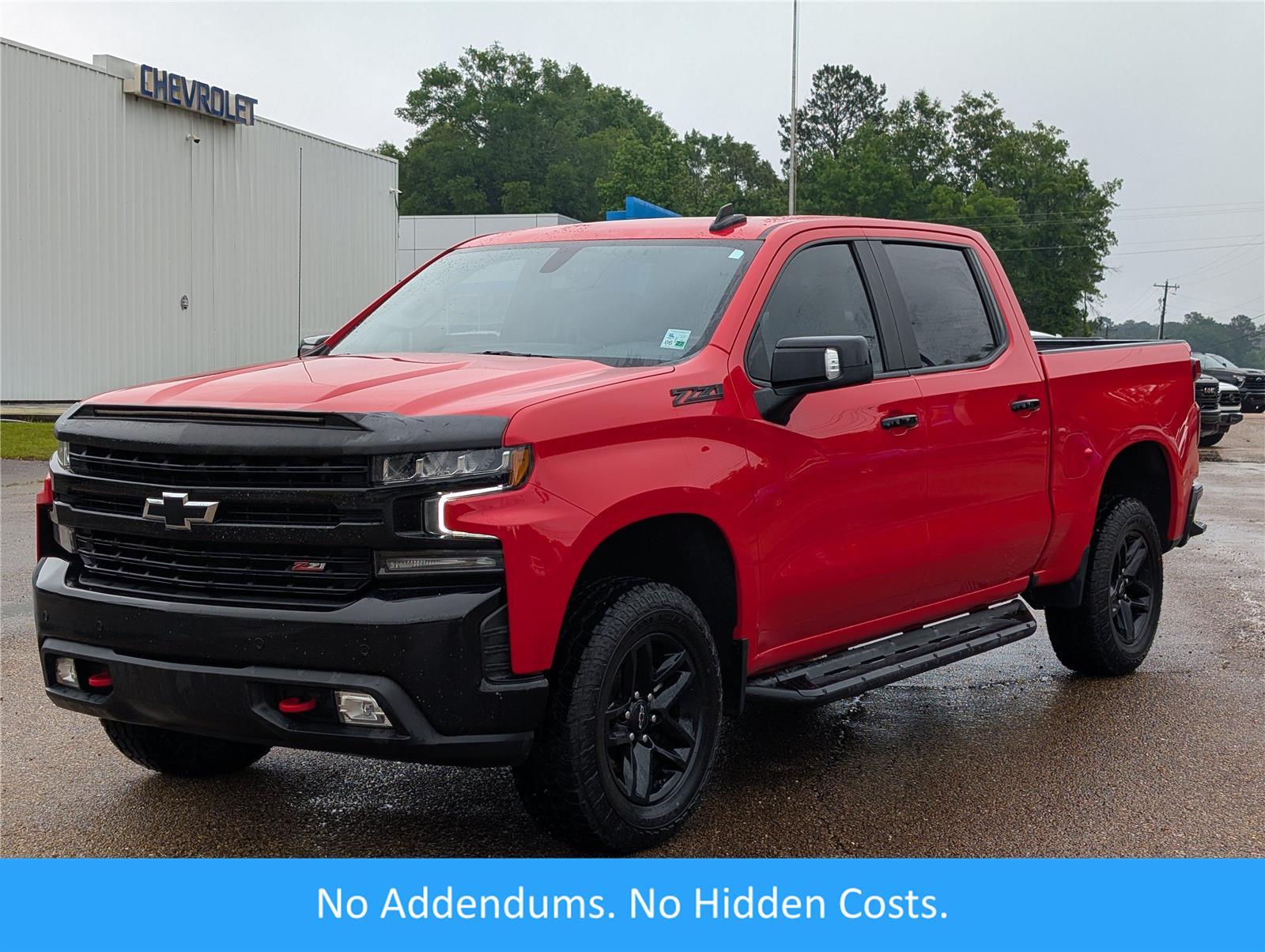 Red Hot 2021 Chevrolet Silverado 1500 LT Trail Boss Crew Cab 4WD Pickup Truck Four-Wheel Drive Automatic