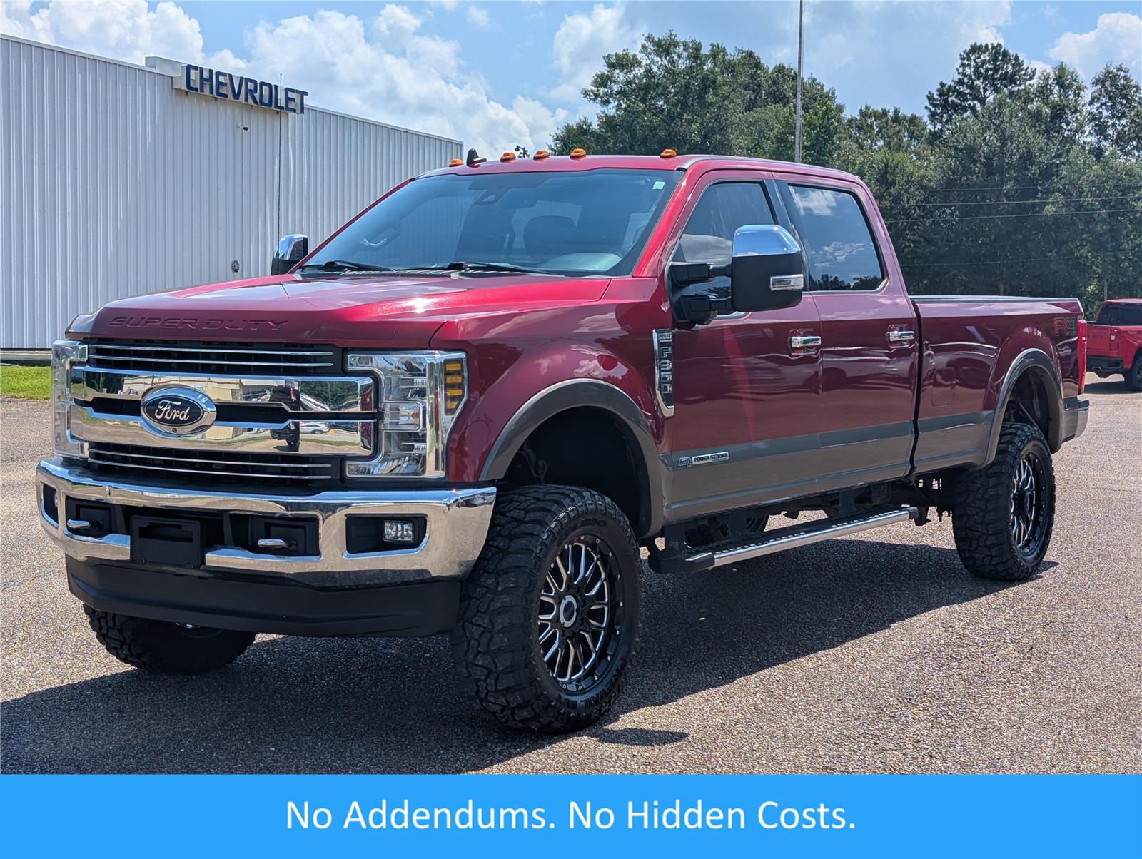 Ruby Red Metallic Tinted Clearcoat/Stone Gray 2019 Ford F-350 Super Duty Pickup Truck Four-Wheel Drive 6-Speed Automatic