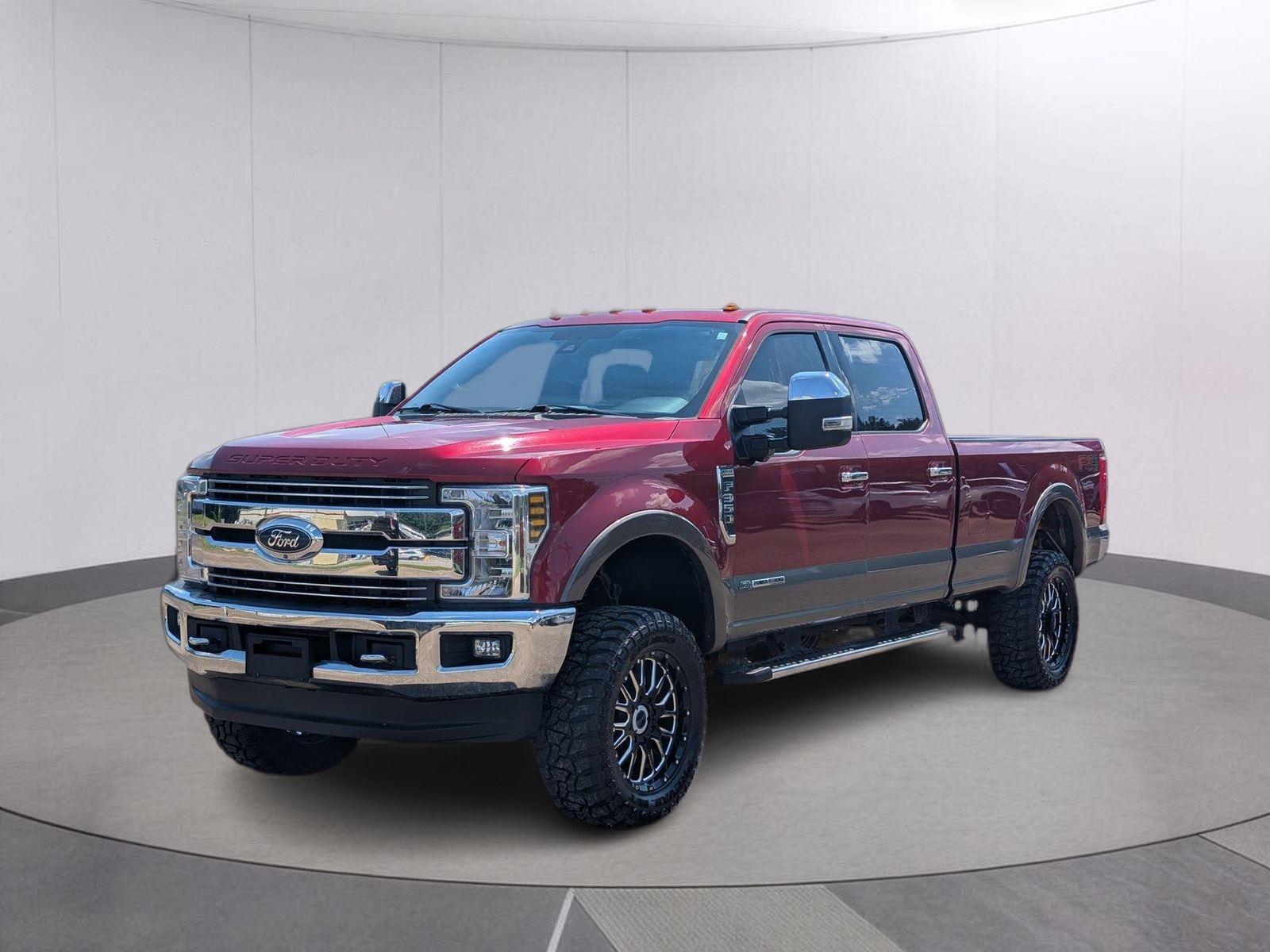 Ruby Red Metallic Tinted Clearcoat/Stone Gray 2019 Ford F-350 Super Duty Pickup Truck Four-Wheel Drive 6-Speed Automatic