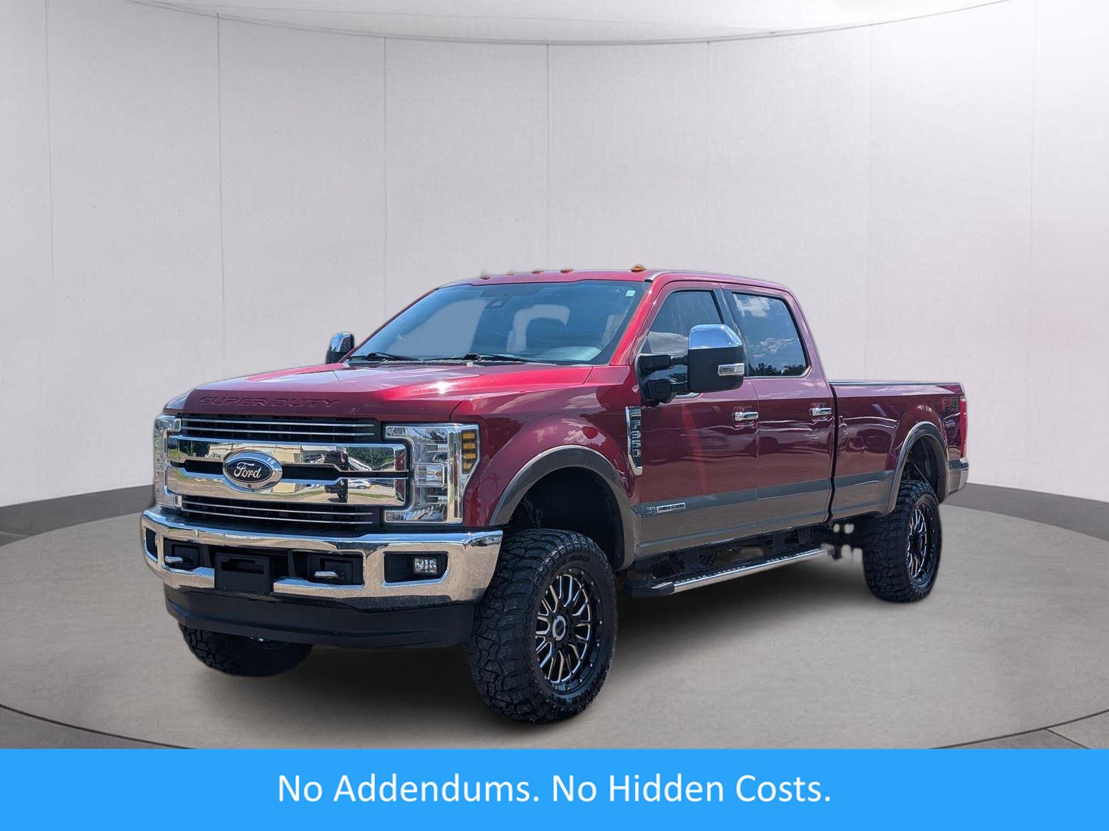 Ruby Red Metallic Tinted Clearcoat/Stone Gray 2019 Ford F-350 Super Duty Pickup Truck Four-Wheel Drive 6-Speed Automatic