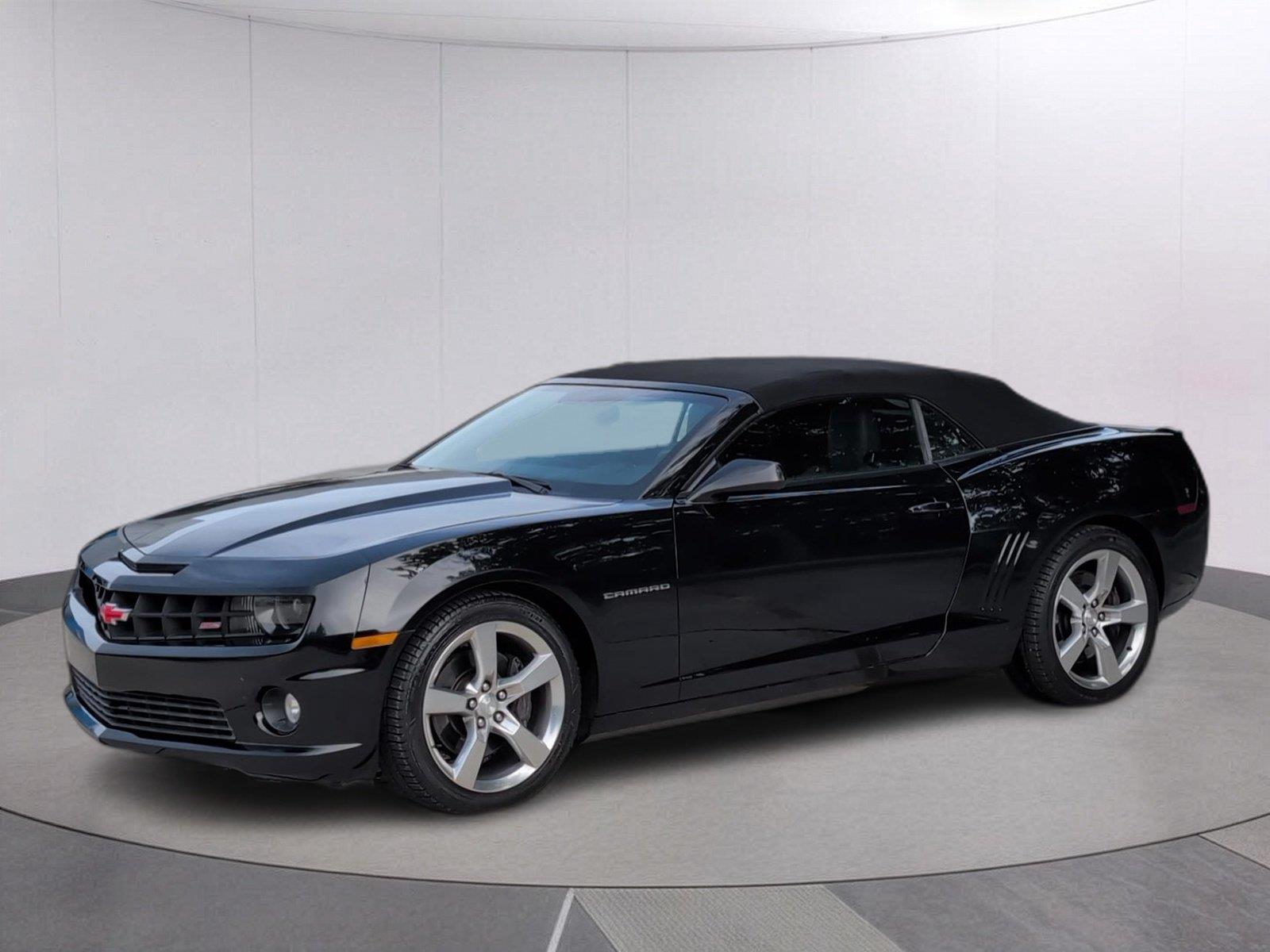 Black 2011 Chevrolet Camaro Convertible Rear-Wheel Drive 6-Speed Automatic