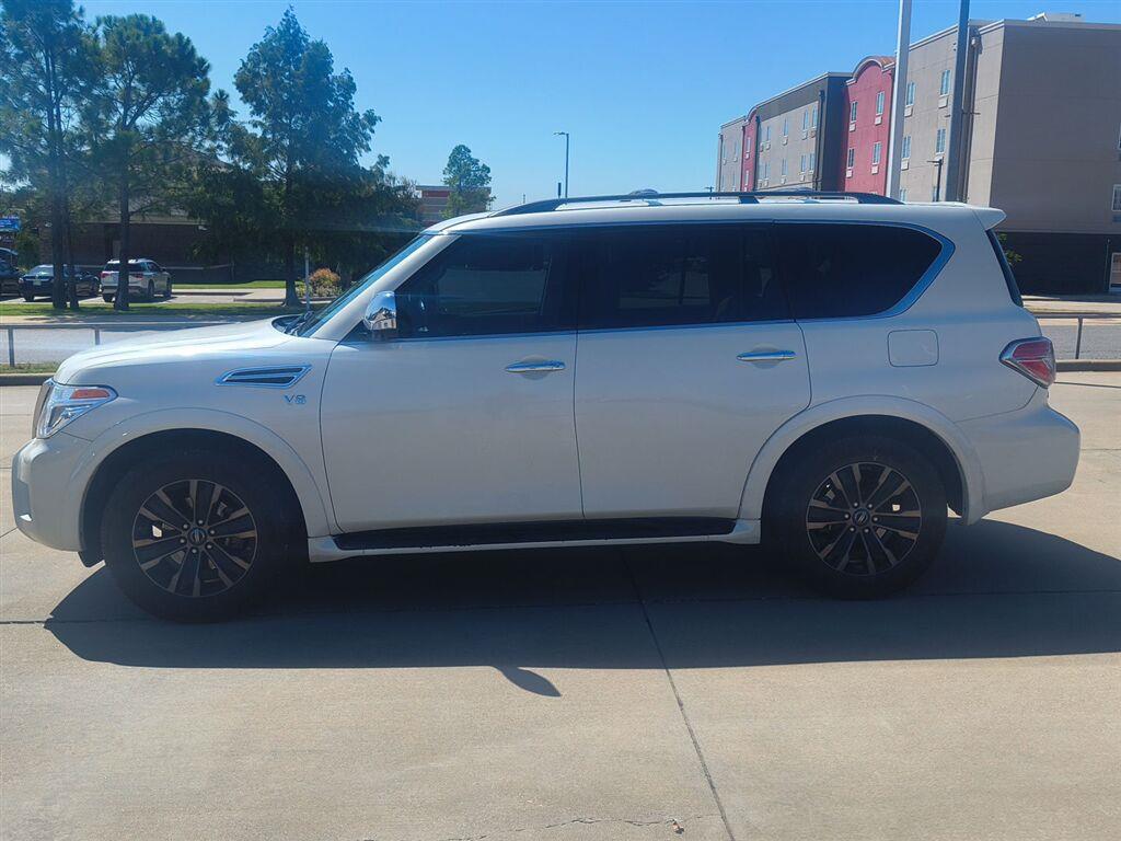 Pearl White Tricoat 2019 Nissan Armada SUV / Crossover Four-Wheel Drive Automatic