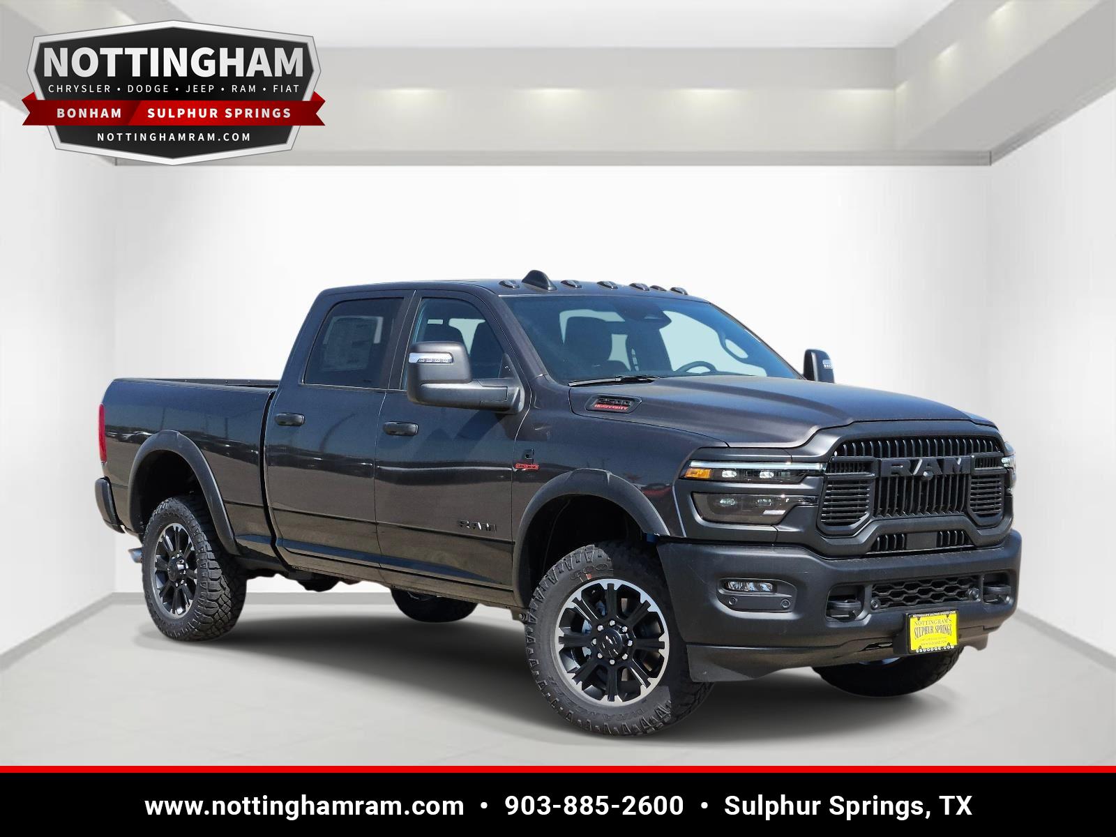 Gray (Granite Crystal Metallic Clearcoat) 2025 RAM 2500 Rebel Crew Cab 4WD Pickup Truck Four-Wheel Drive 8-Speed Automatic