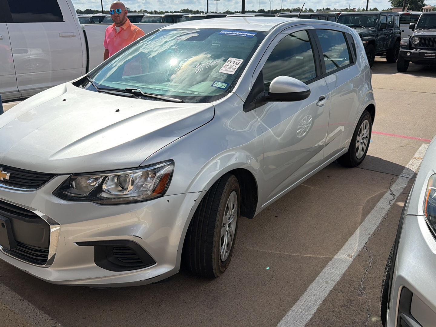 Silver Ice Metallic 2020 Chevrolet Sonic Hatchback Front-Wheel Drive 6-Speed Automatic