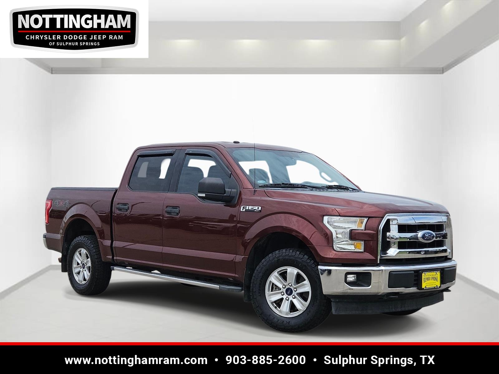 Red (Bronze Fire Metallic) 2017 Ford F-150 XLT SuperCrew 4WD Pickup Truck Four-Wheel Drive 6-Speed Automatic