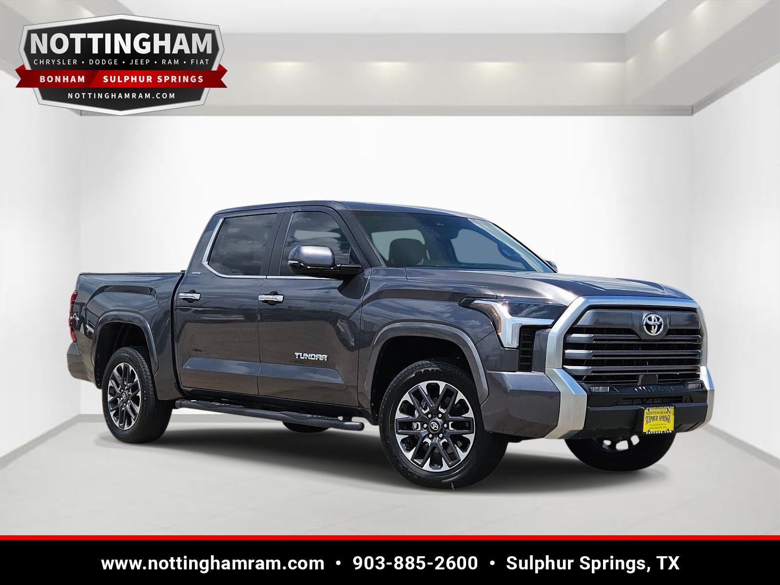 Magnetic Gray Metallic 2025 Toyota Tundra Limited CrewMax Cab 4WD Pickup Truck Four-Wheel Drive Automatic