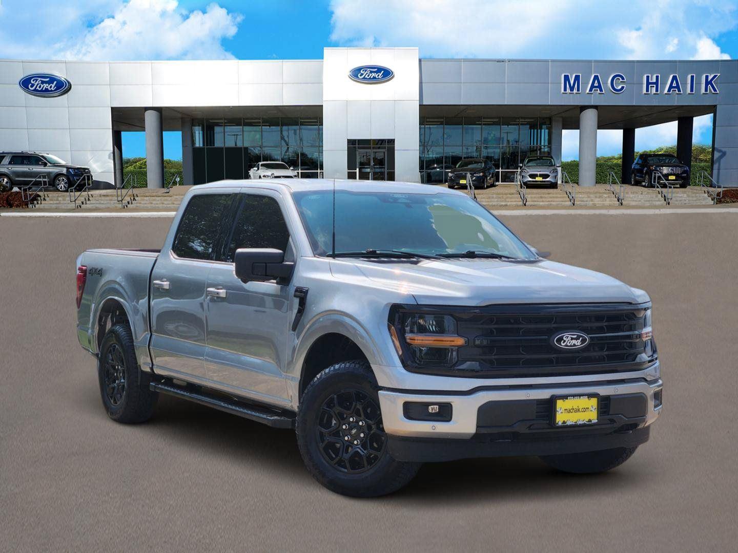 Iconic Silver 2024 Ford F-150 Pickup Truck Four-Wheel Drive Automatic