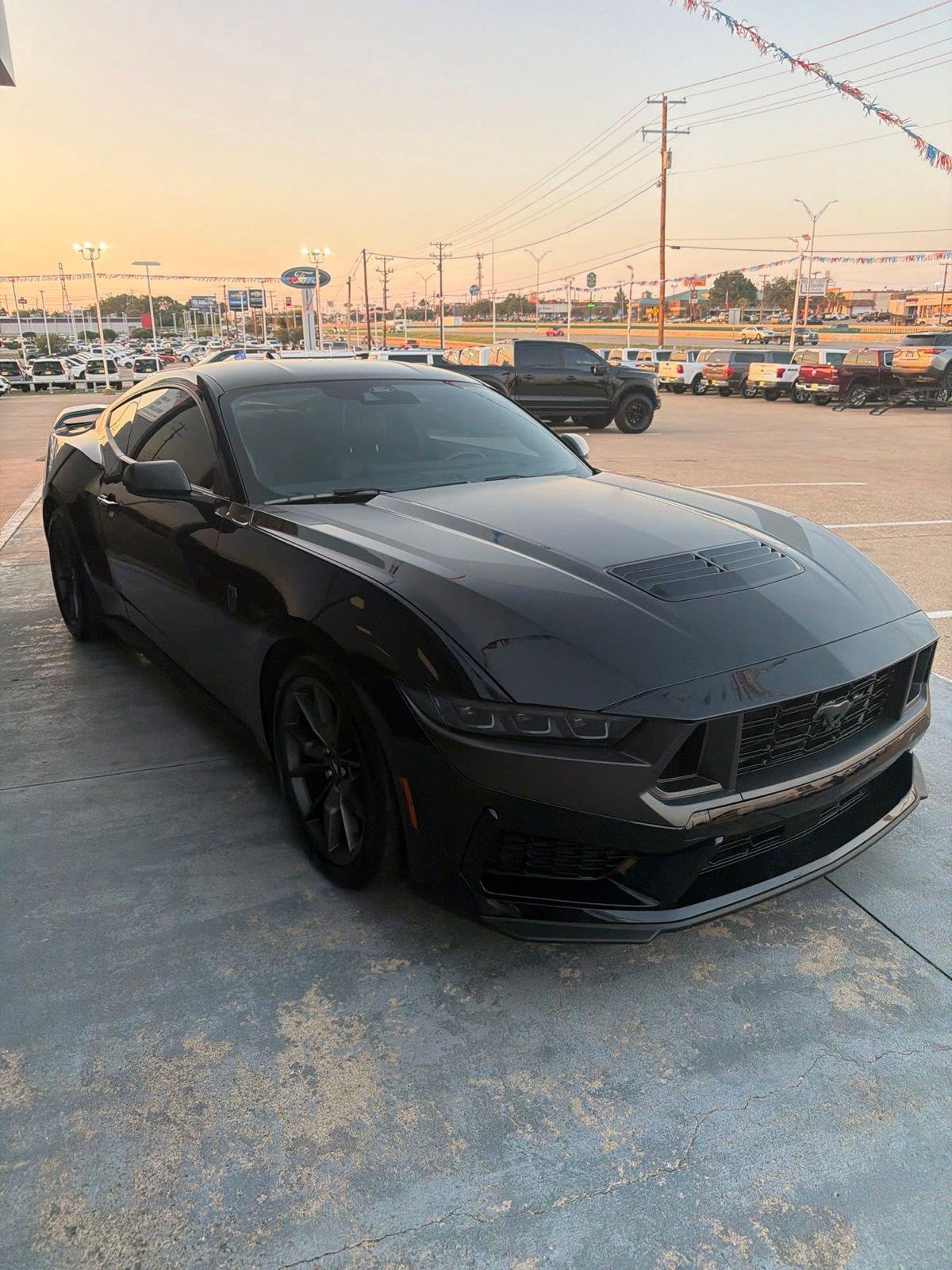 Shadow Black 2026 Ford Mustang Coupe Rear-Wheel Drive 6-Speed Manual