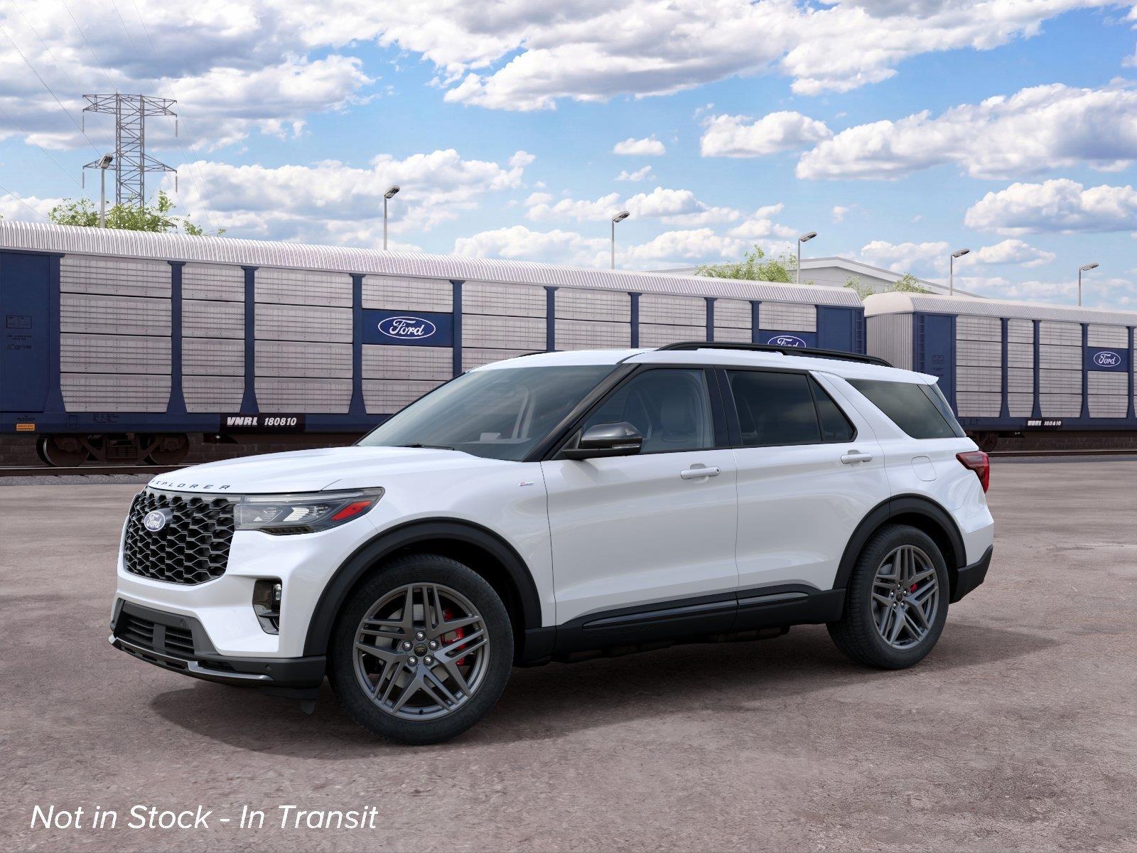 Star White Metallic Tri-Coat 2027 Ford Explorer SUV / Crossover All-Wheel Drive Automatic
