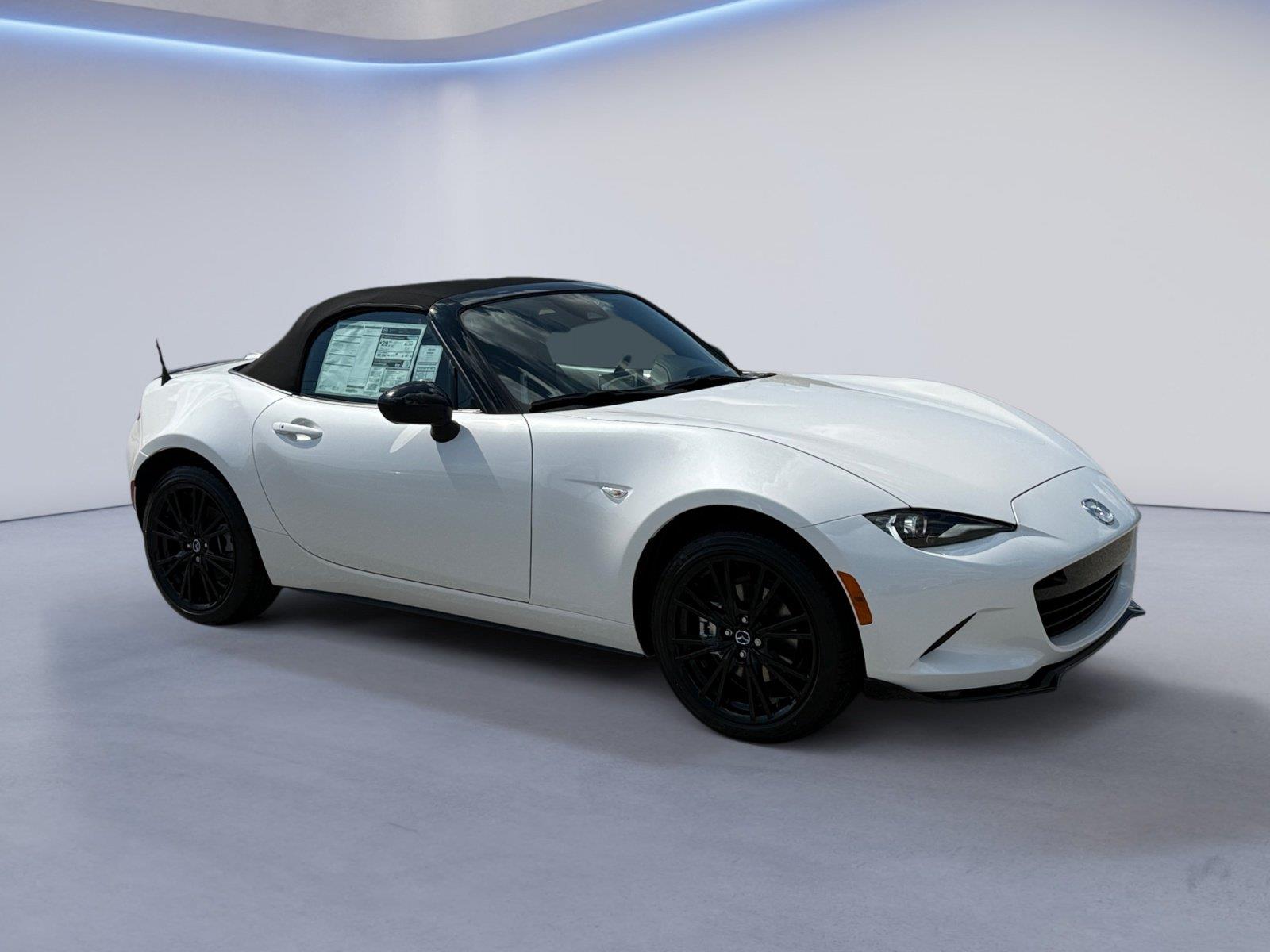 Snowflake White Pearl Mica 2026 Mazda MX-5 Miata Convertible Rear-Wheel Drive Manual