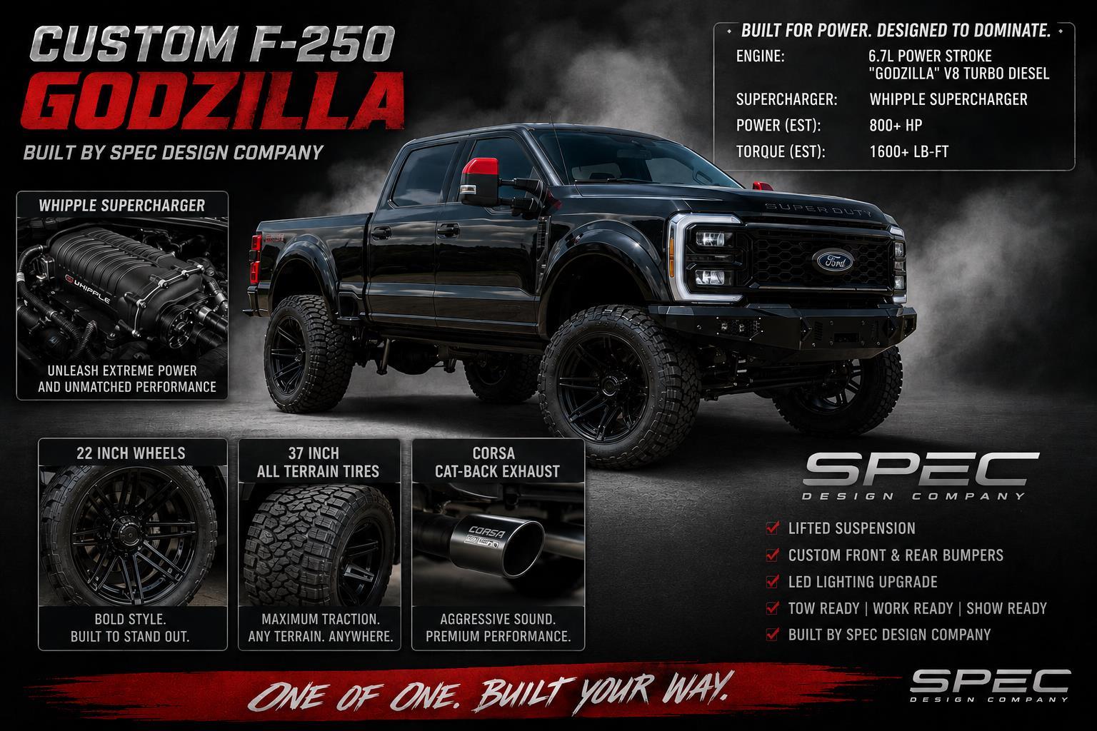 Agate Black 2025 Ford F-250 Super Duty Pickup Truck Four-Wheel Drive Automatic