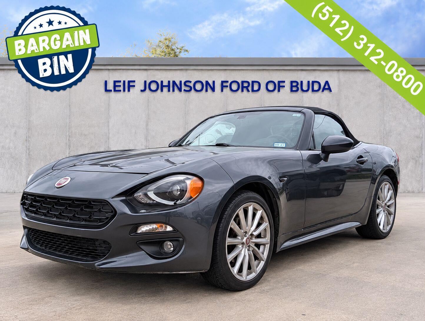 Grigio Moda Meteor Gray 2017 FIAT 124 Spider Convertible Rear-Wheel Drive 6-Speed Automatic