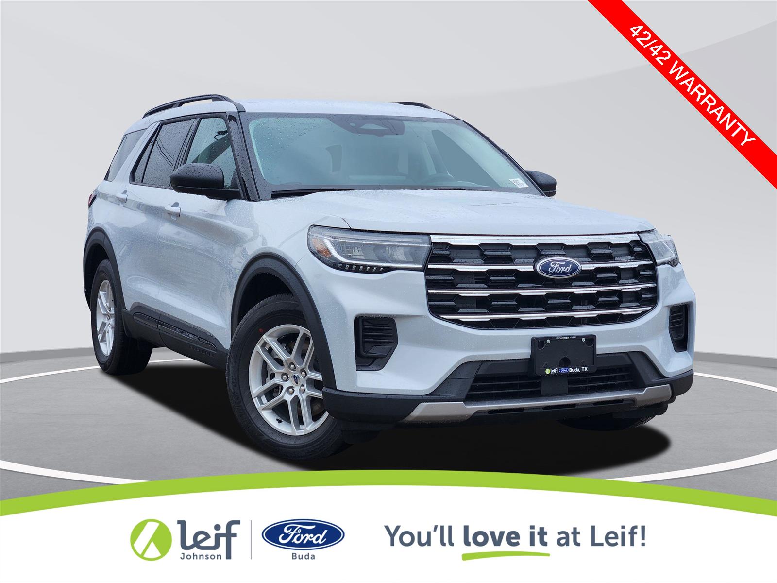 Space White 2026 Ford Explorer SUV / Crossover Rear-Wheel Drive Automatic