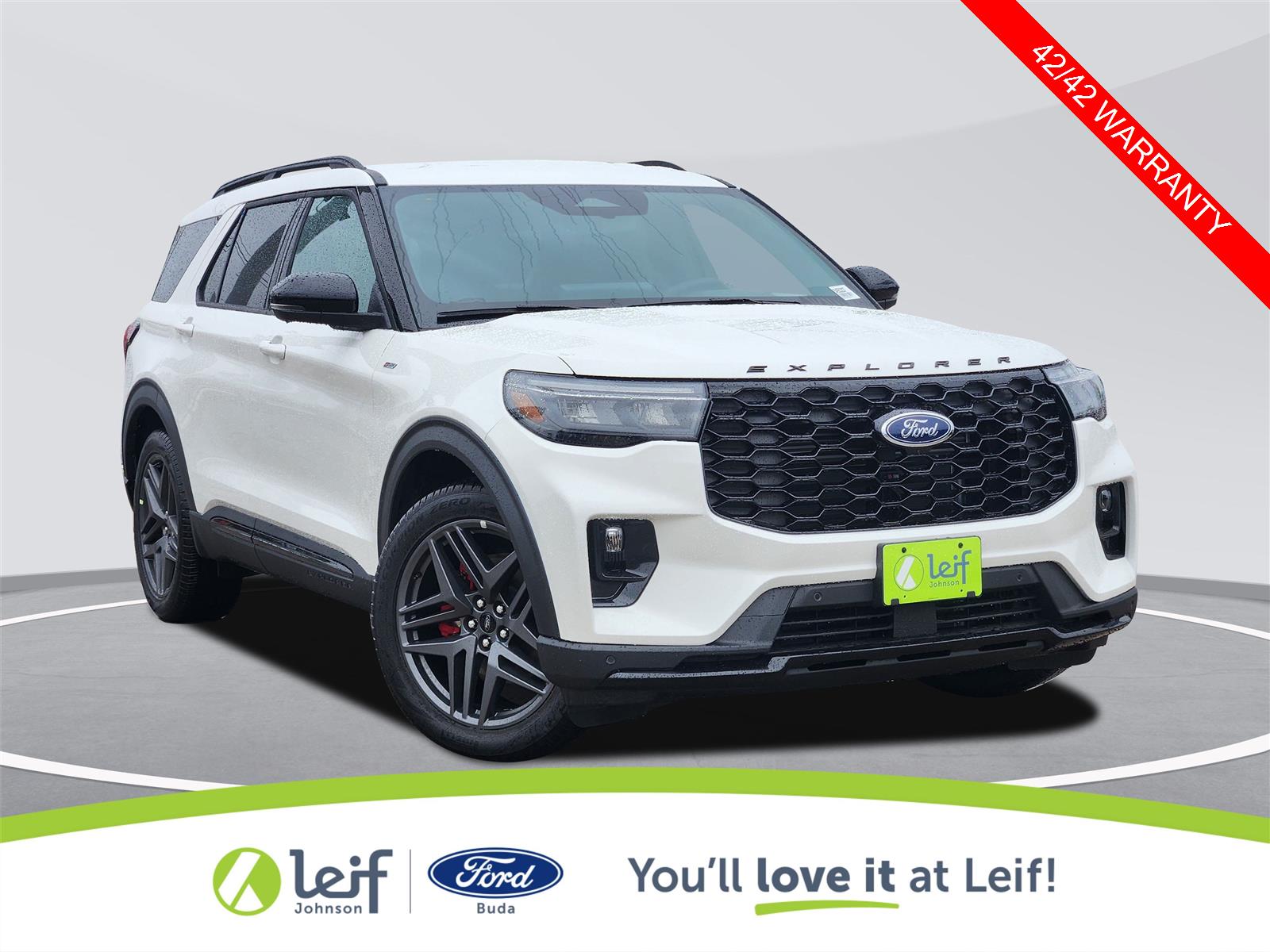 Star White Metallic Tri-Coat 2026 Ford Explorer SUV / Crossover Rear-Wheel Drive Automatic