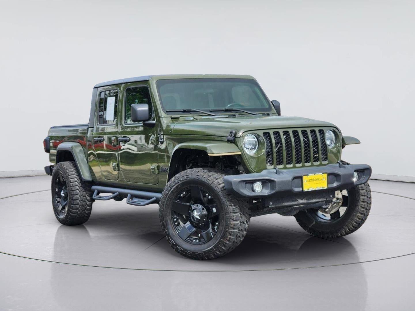 Sarge Green Clearcoat 2021 Jeep Gladiator Pickup Truck Four-Wheel Drive 6-Speed Manual