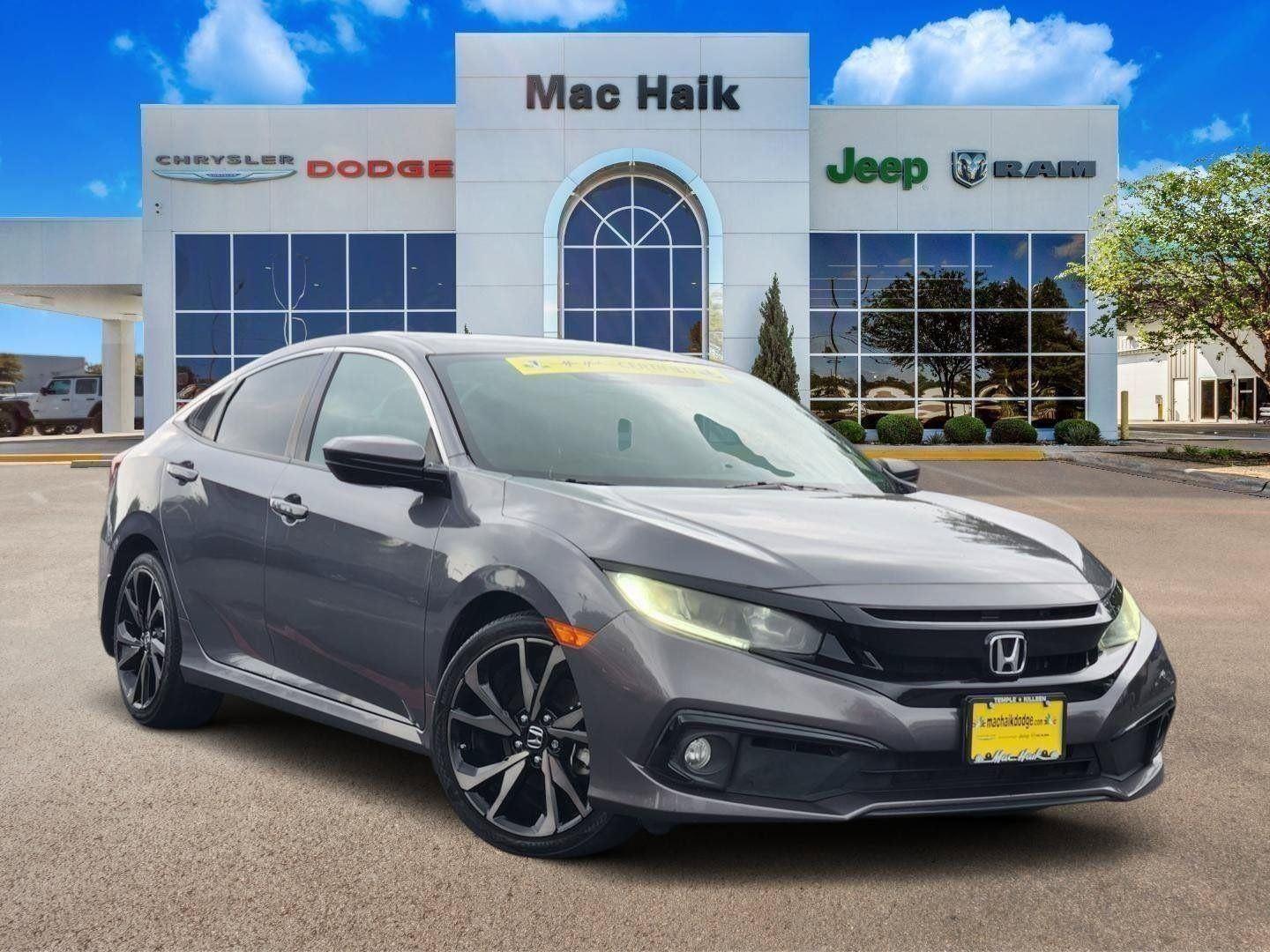 Gray (Modern Steel Metallic) 2021 Honda Civic Sedan Front-Wheel Drive 7-Speed CVT