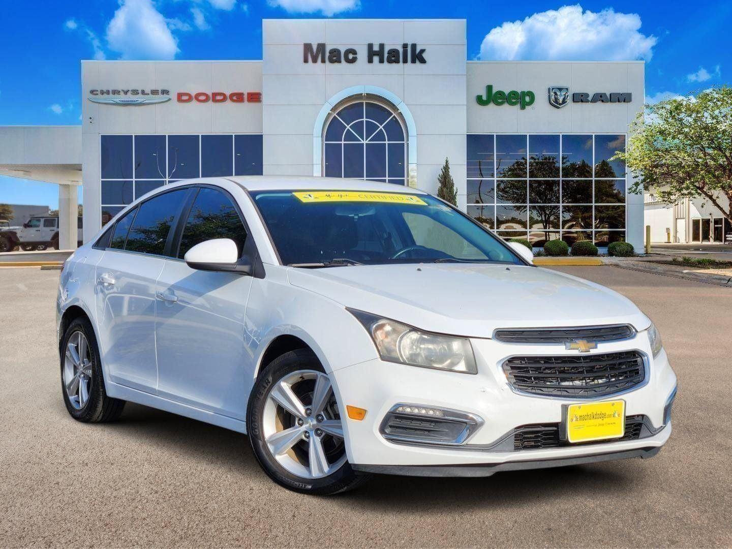 Summit White 2016 Chevrolet Cruze Sedan Front-Wheel Drive 6-Speed Automatic Overdrive