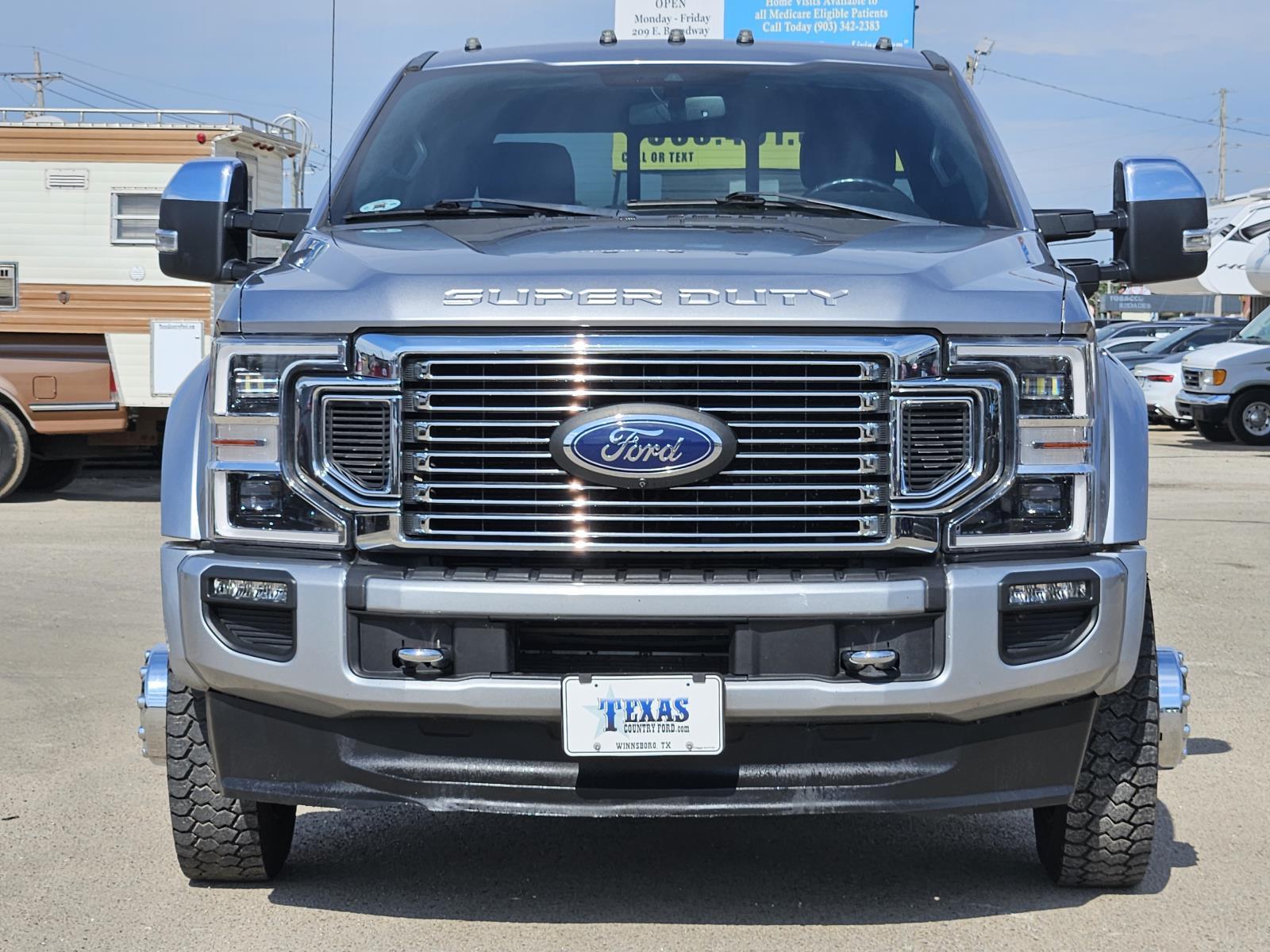 Used 2020 Ford F-450 Super Duty Platinum with VIN 1FT8W4DT4LEC88075 for sale in Winnsboro, TX