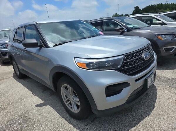 Iconic Silver Metallic 2022 Ford Explorer SUV / Crossover Rear-Wheel Drive Automatic