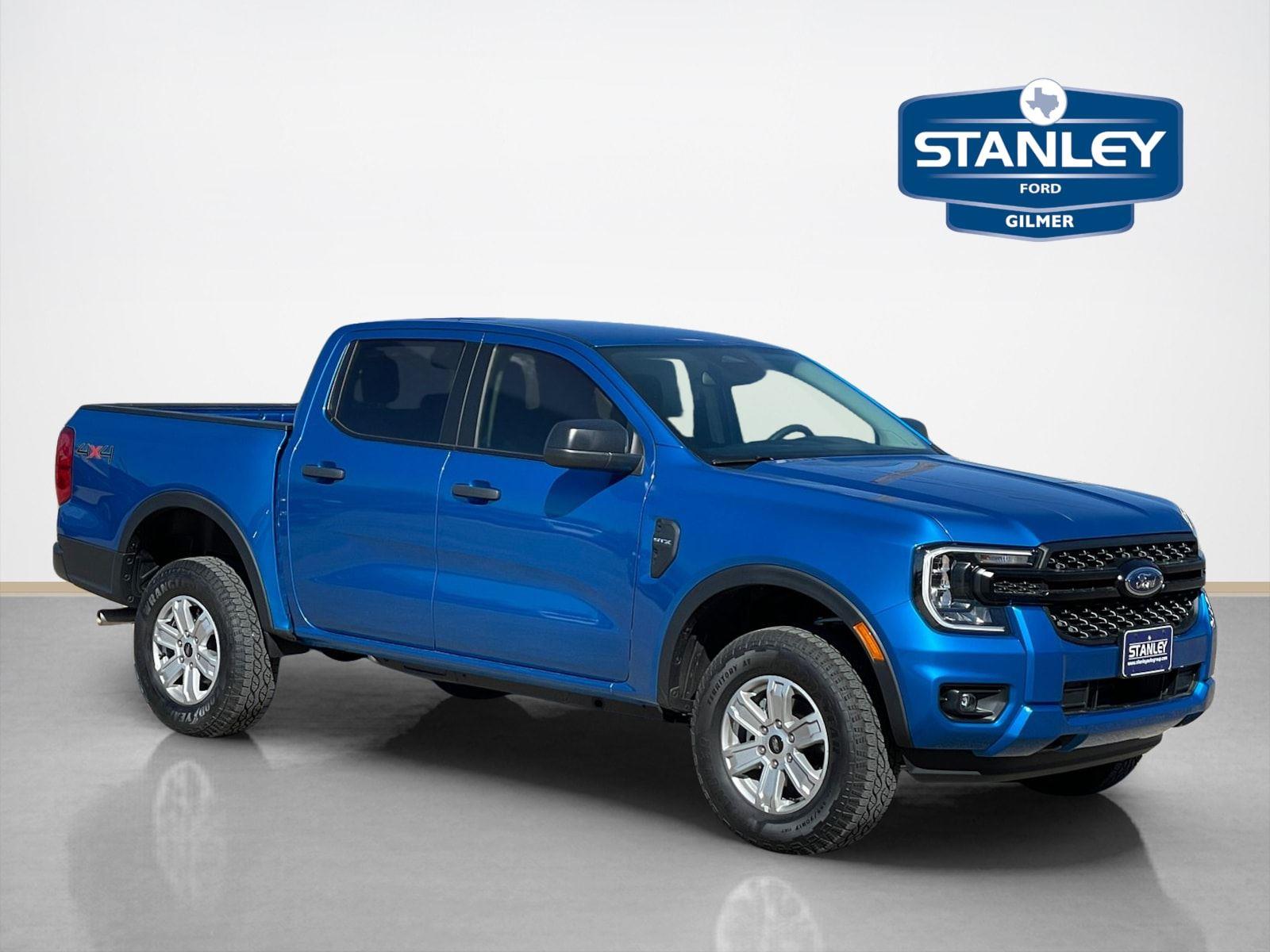 Velocity Blue Metallic 2025 Ford Ranger XL SuperCrew 4WD Pickup Truck Four-Wheel Drive Automatic