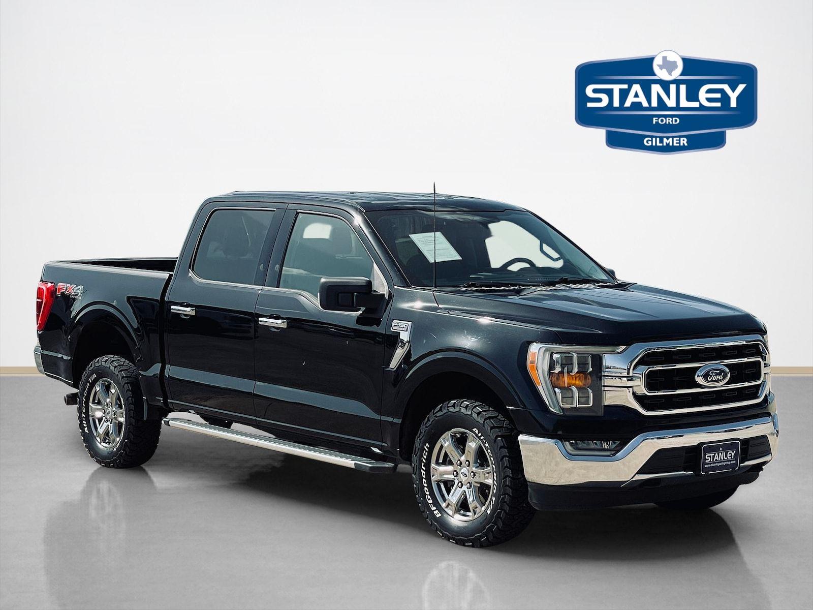 Agate Black Metallic 2022 Ford F-150 Pickup Truck Four-Wheel Drive 10-Speed Automatic