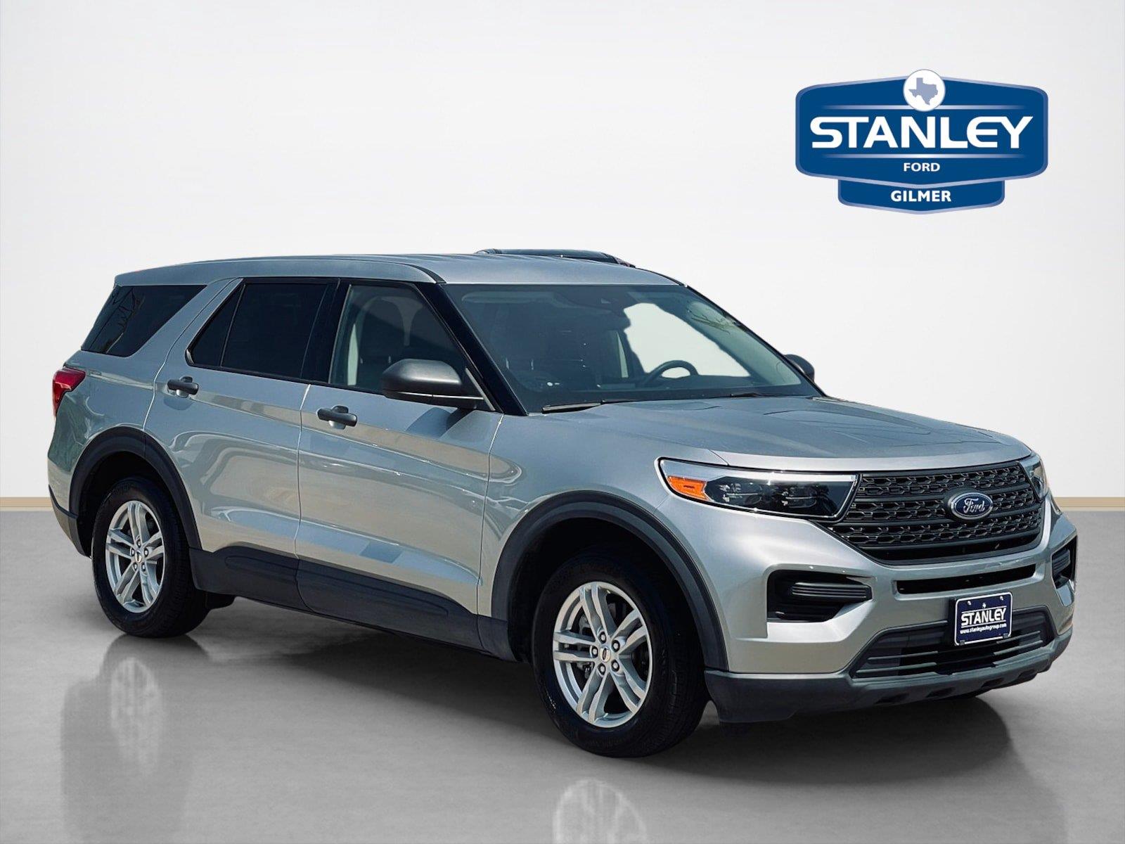 Iconic Silver Metallic 2022 Ford Explorer SUV / Crossover Rear-Wheel Drive 10-Speed Automatic