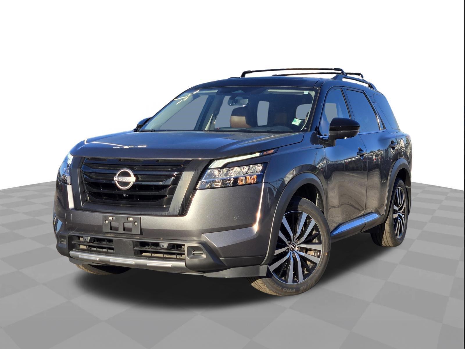 Gun Metallic/Super Black 2023 Nissan Pathfinder Platinum FWD SUV / Crossover Front-Wheel Drive 9-Speed Automatic