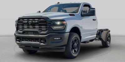 Bright White Clearcoat 2025 RAM 3500 Chassis Tradesman Regular Cab LB DRW RWD Pickup Truck 4X2 8-Speed Automatic