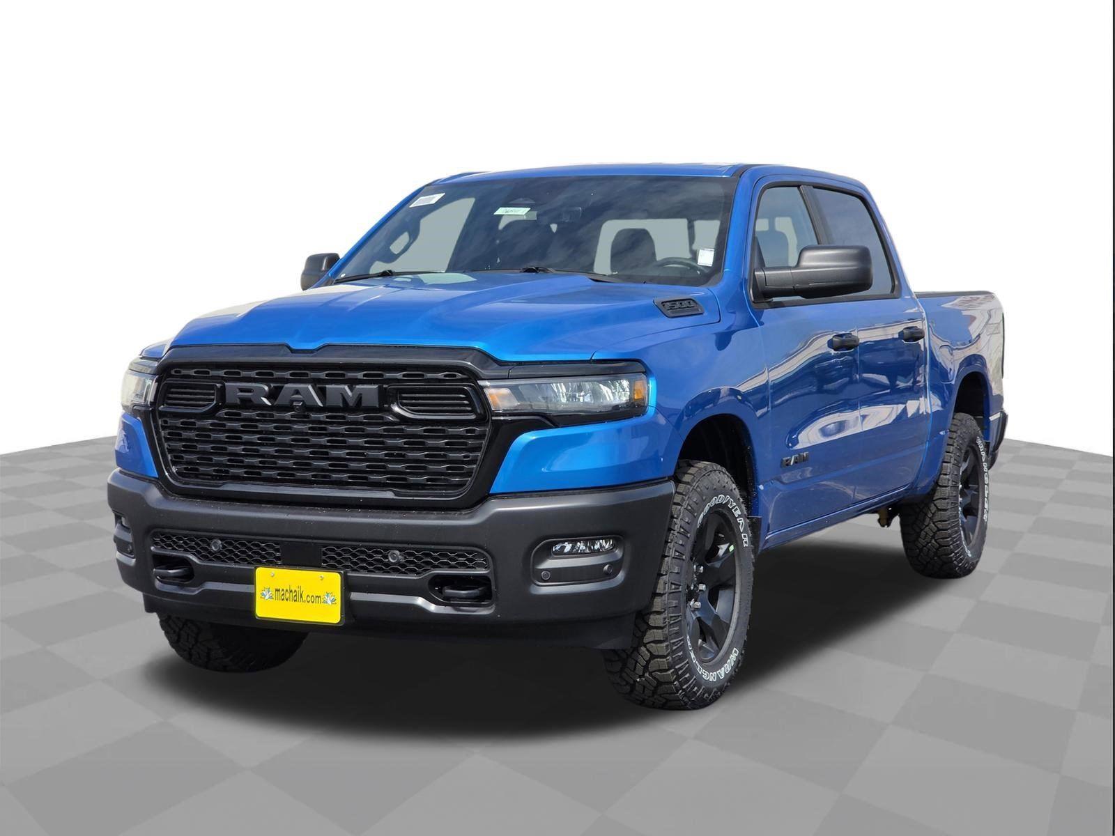 Hydro Blue Pearlcoat 2026 RAM 1500 Pickup Truck Four-Wheel Drive 8-Speed Automatic