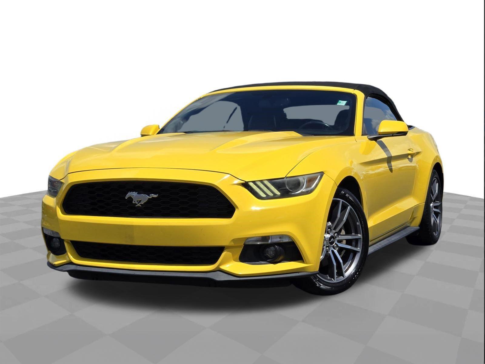 Triple Yellow Tri-Coat 2016 Ford Mustang Convertible Rear-Wheel Drive 6-Speed Automatic