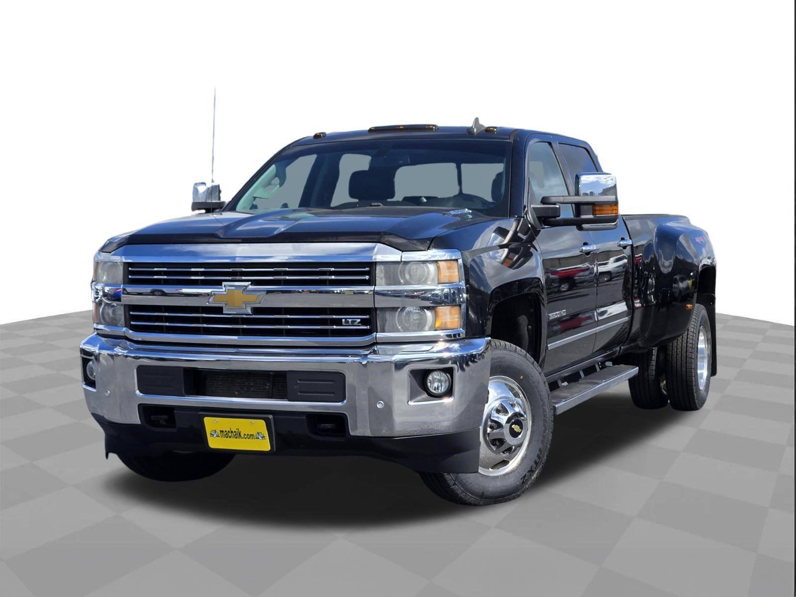 Black 2015 Chevrolet Silverado 3500HD Pickup Truck Four-Wheel Drive 6-Speed Automatic