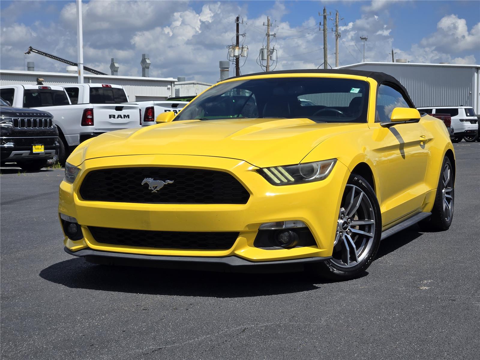 Triple Yellow Tri-Coat 2016 Ford Mustang Convertible Rear-Wheel Drive 6-Speed Automatic