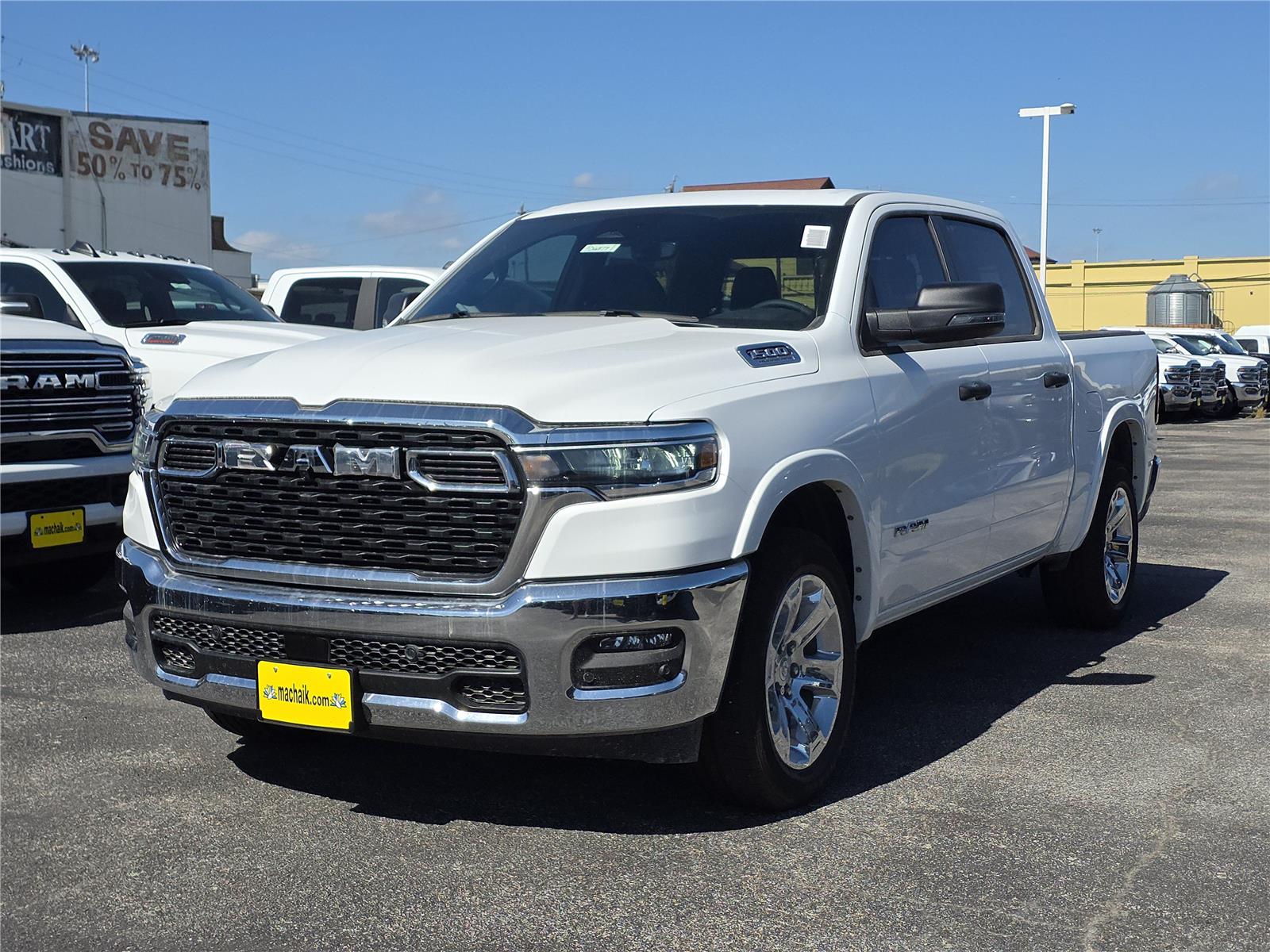 Bright White Clearcoat 2026 RAM 1500 Pickup Truck Four-Wheel Drive 8-Speed Automatic