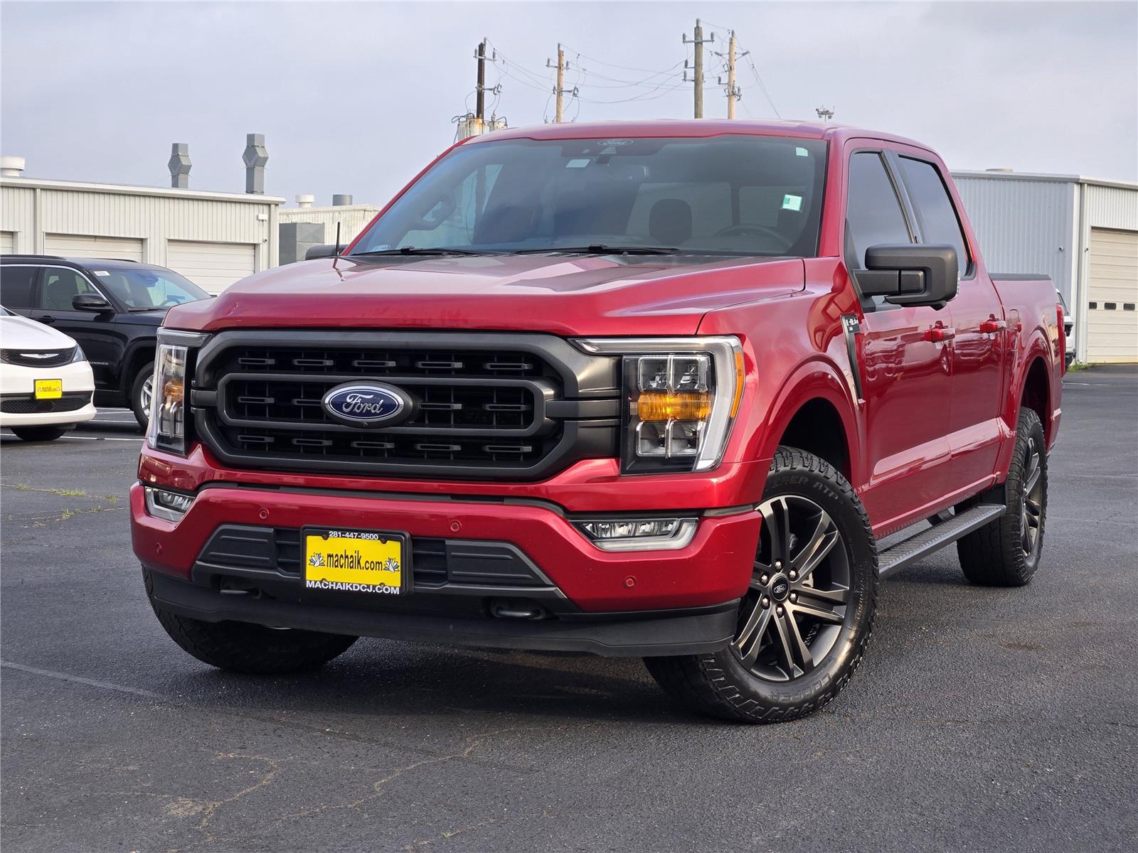 Rapid Red Metallic Tinted Clearcoat 2021 Ford F-150 Pickup Truck Four-Wheel Drive Automatic
