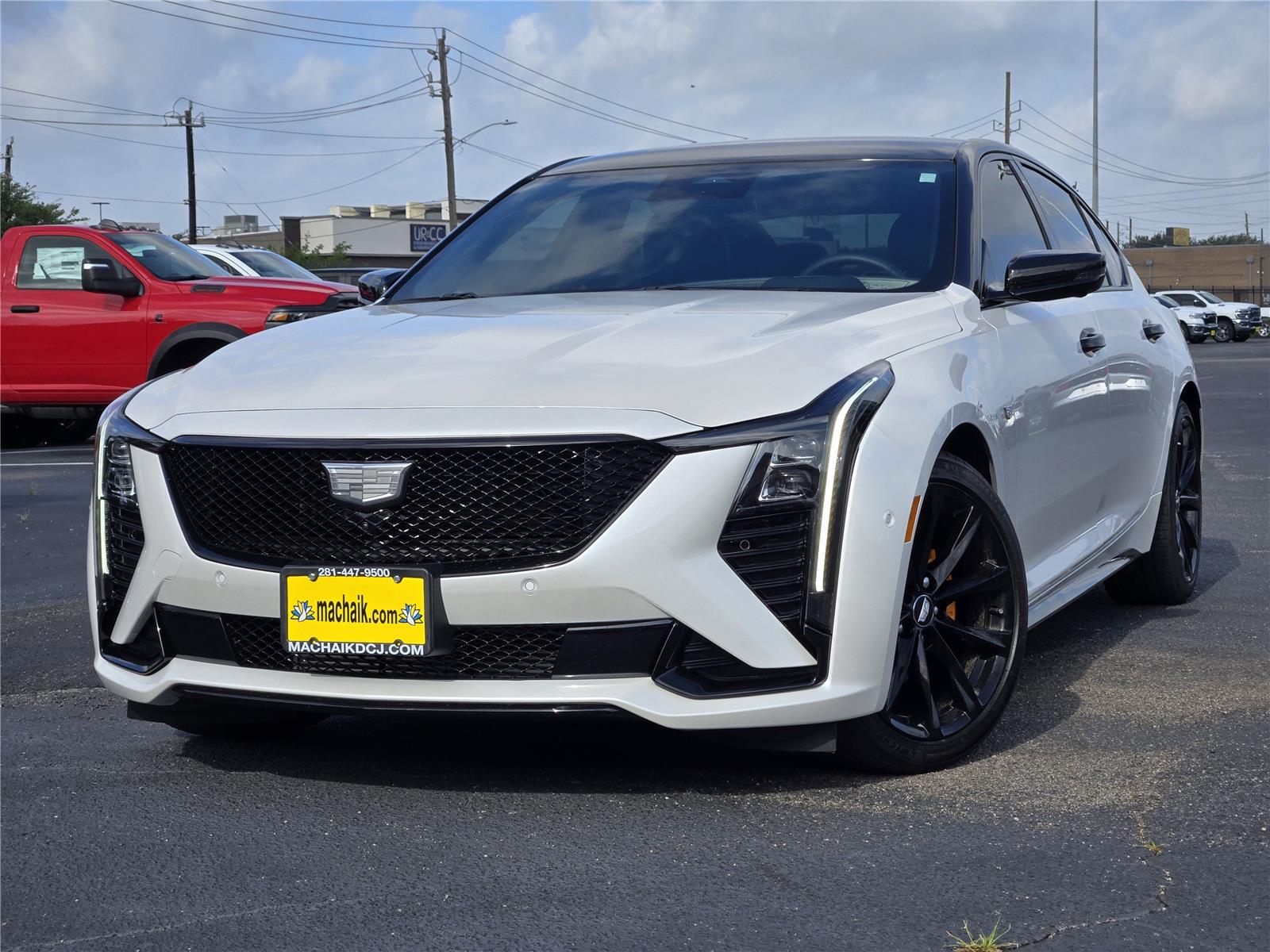 Crystal White Tricoat 2025 Cadillac CT5 Sedan Rear-Wheel Drive Automatic