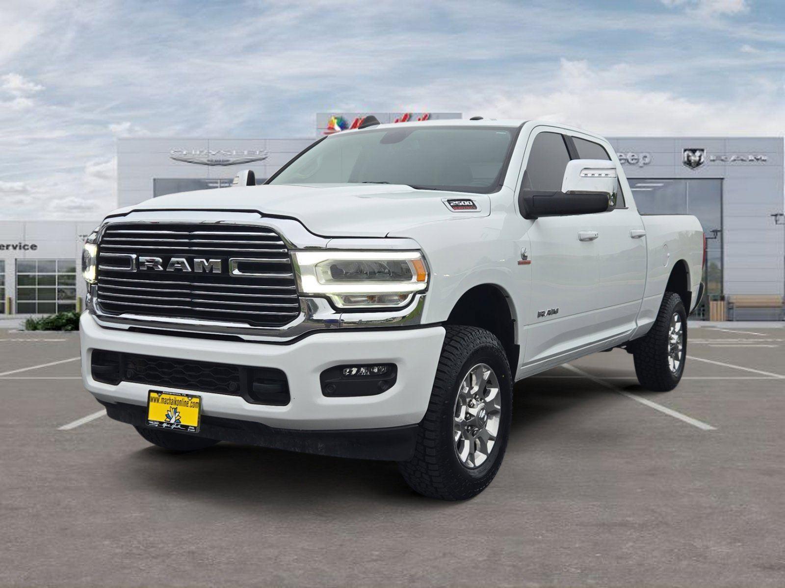 Bright White Clearcoat 2024 RAM 2500 Pickup Truck Four-Wheel Drive 6-Speed Automatic